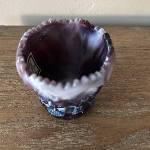 Purple Slag Glass Toothpick Holder by Imperial - Picture 7 of 8